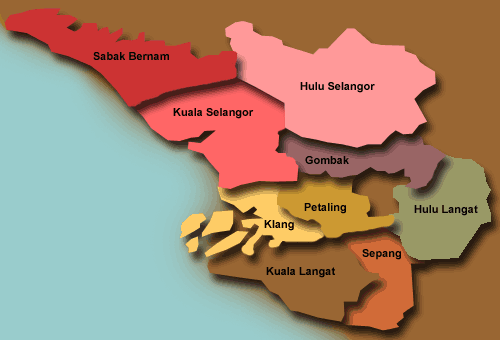 Peta Daerah Hulu Selangor - zragxa